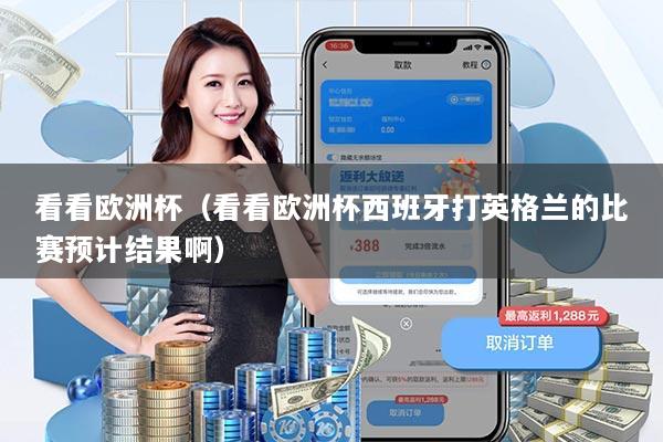 看看欧洲杯(看看欧洲杯西班牙打英格兰的比赛预计结果啊)